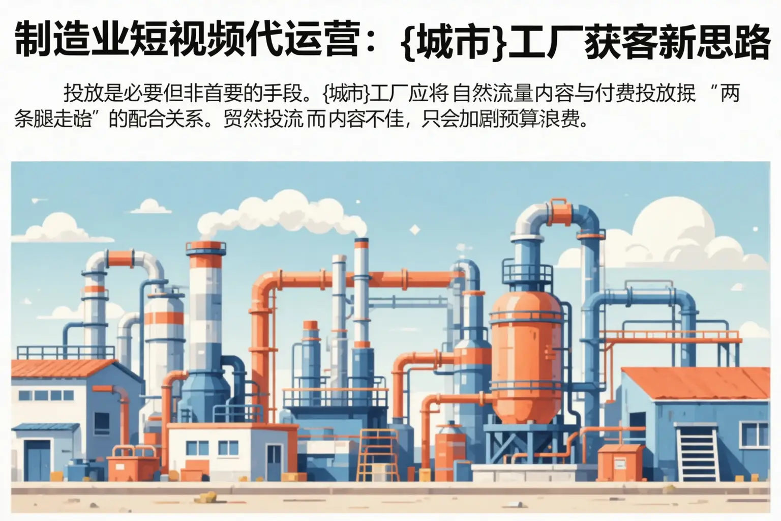 制造业短视频代运营:老城工厂获客新思路